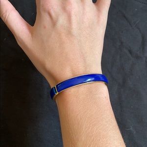 Vintage blue button clasp bracelet